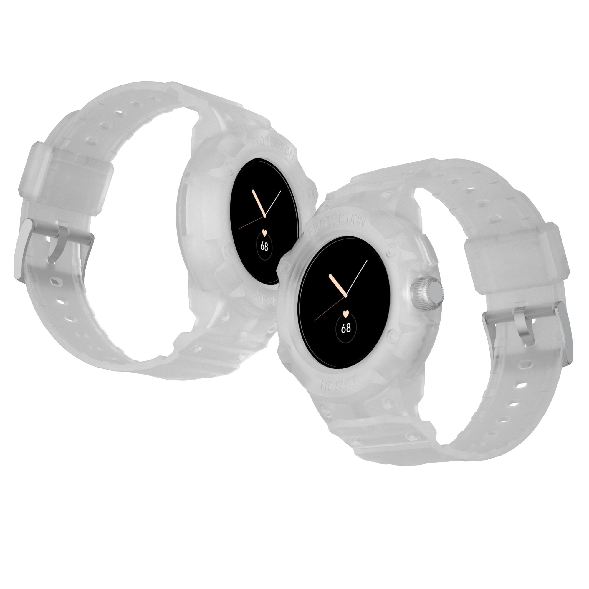 For Google Pixel Watch 2 Pixel Watch Integrated Design Soft TPU Replacement Watch Strap with Watch Case For Google Pixel Watch 2 Pixel Watch Integrated Design Soft TPU Replacement Watch Strap with Watch Case